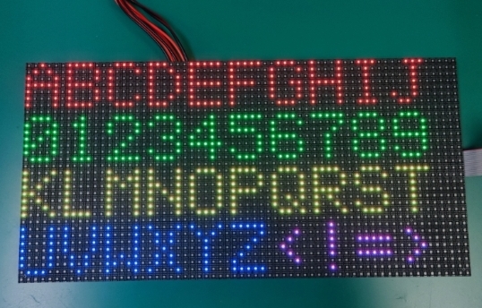 Minimum area display characters