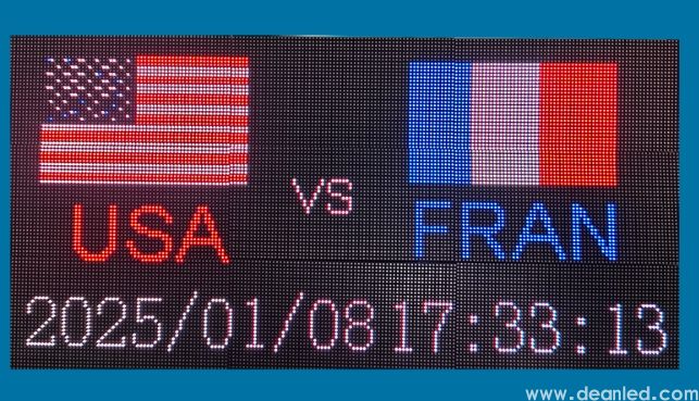 Match team flag display